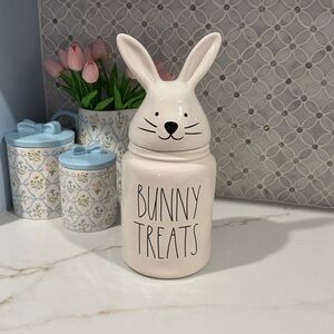 Rae Dunn Bunny Treats Easter Ceramic Cannister